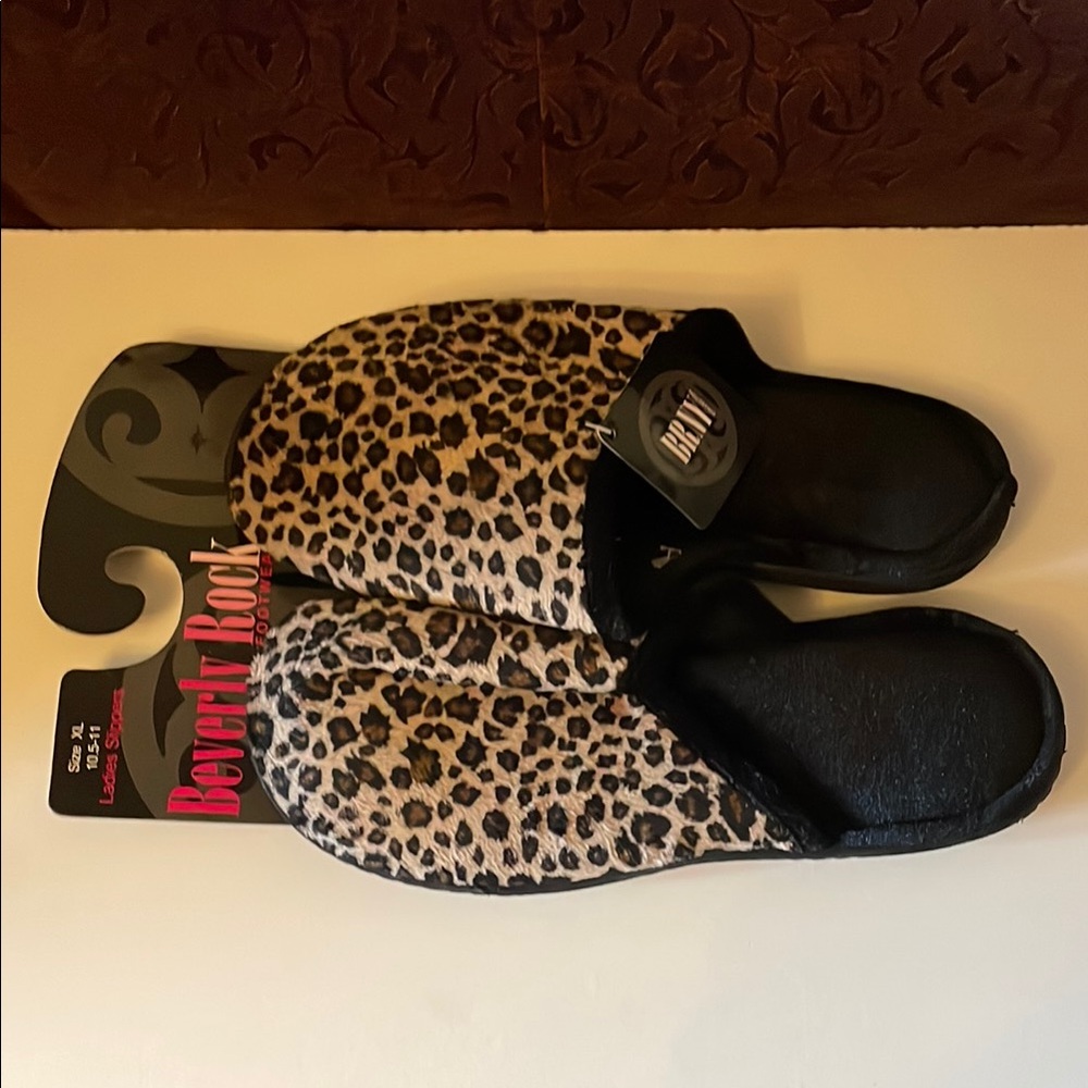 Leopard Print Slippers